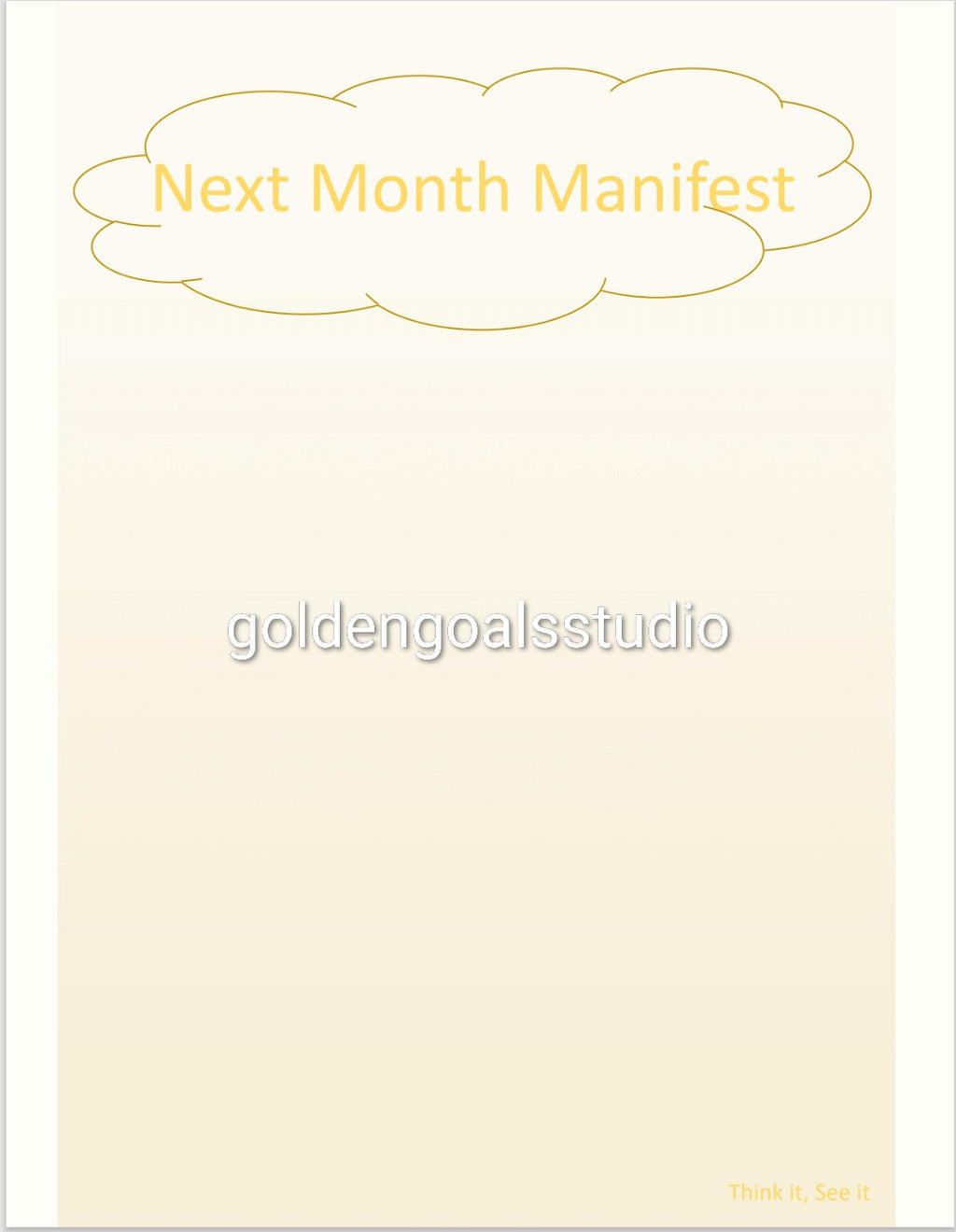 Manifesting Intention Planner