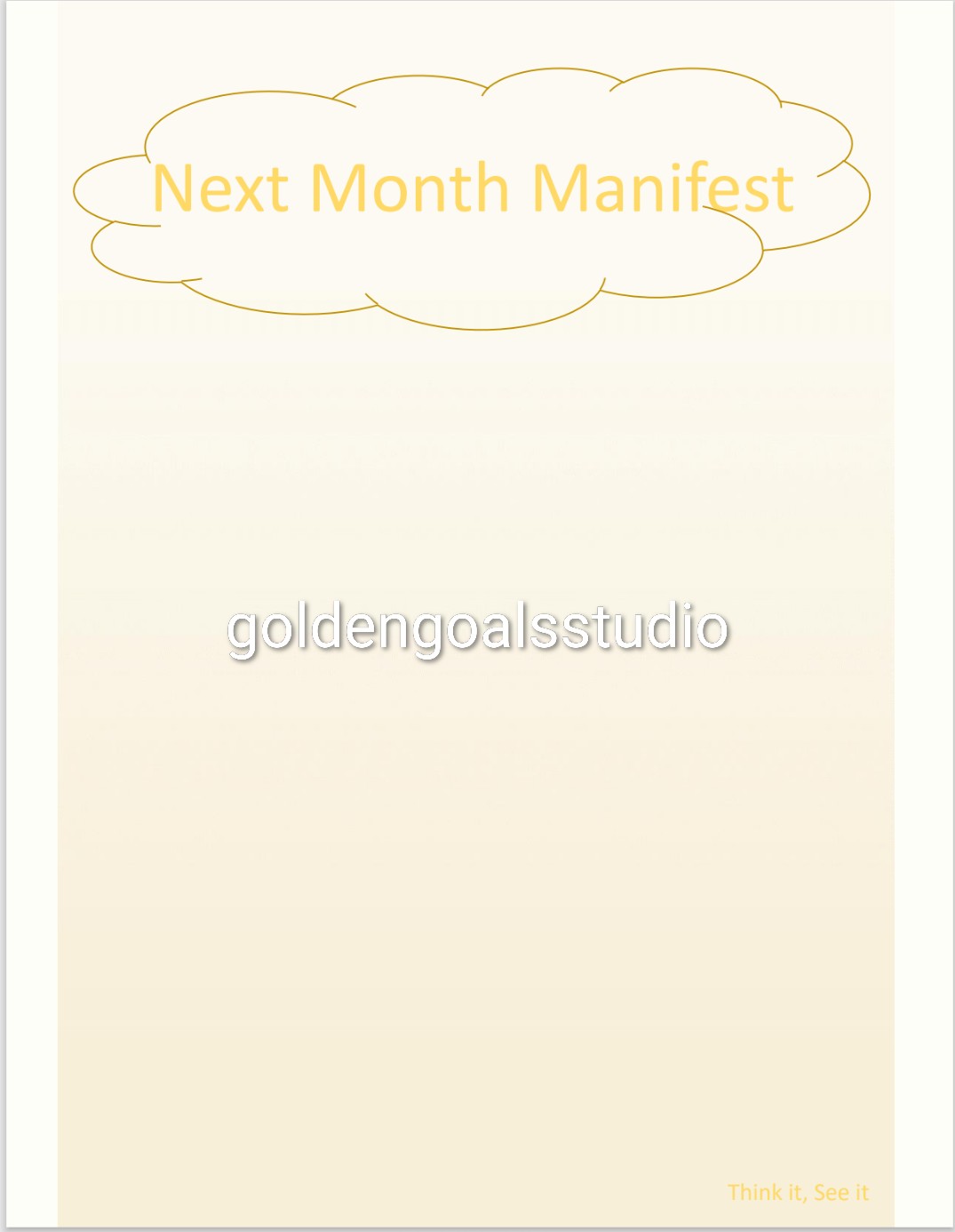 Manifesting Intention Planner