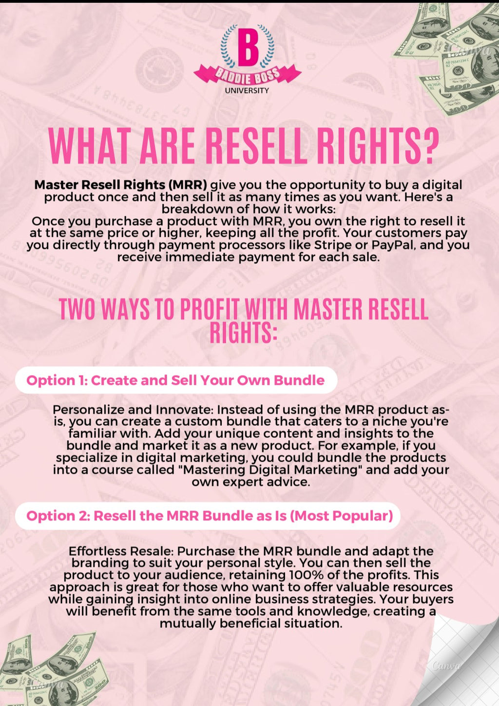 Resellable E-book