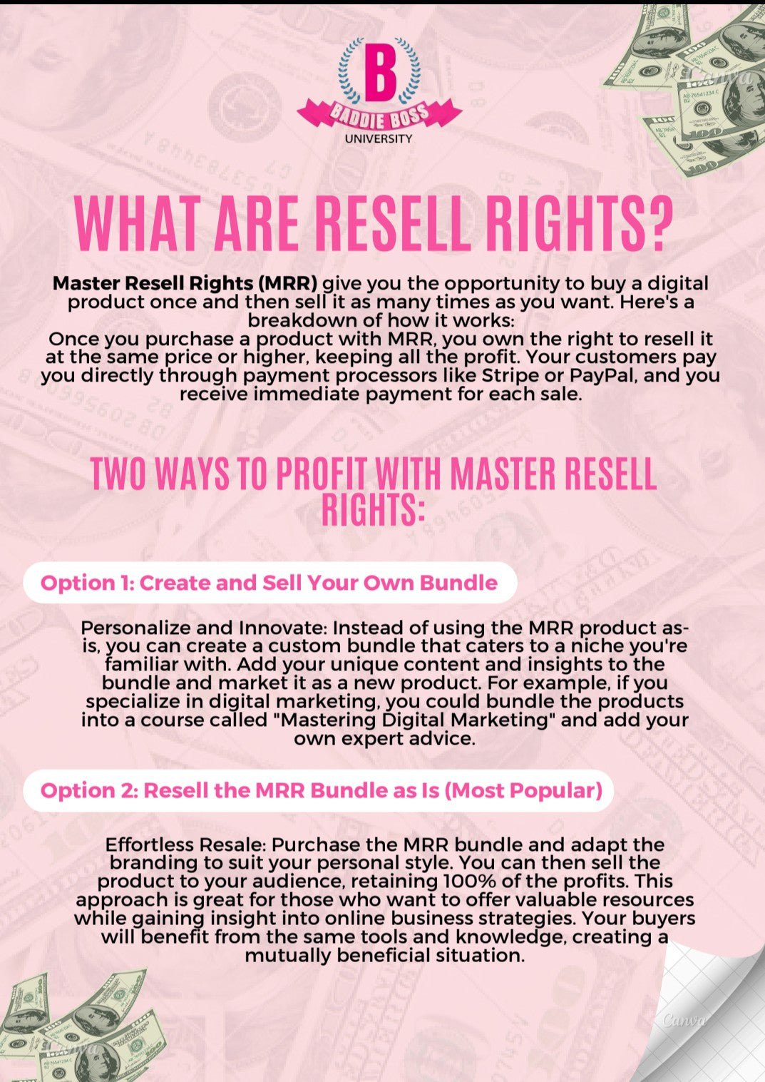 Resellable E-book